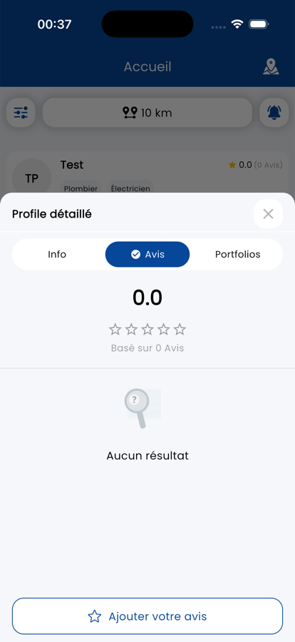 Fiche artisan, avis