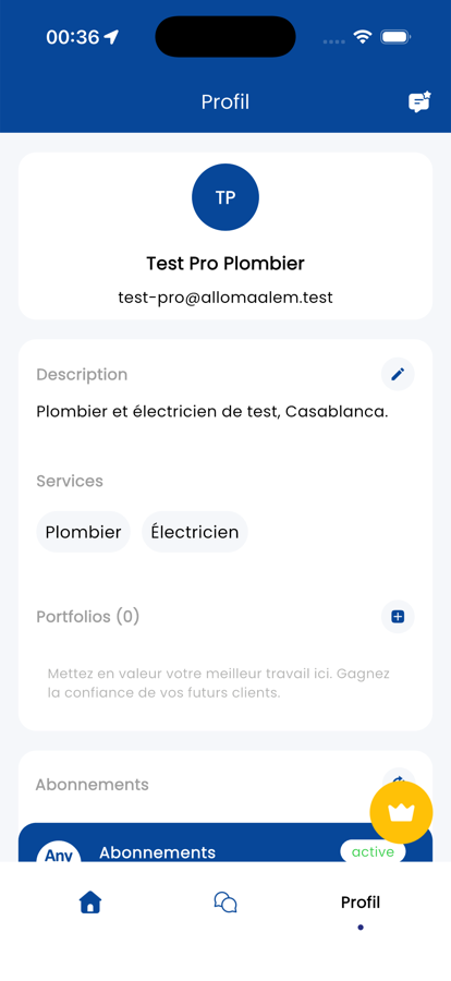 Profil artisan